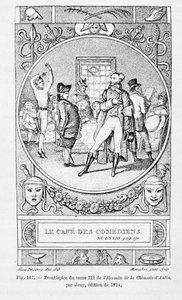 Le café des Comédiens, Frontispiz von Band III von „L