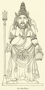 Der Gott Siva (Gravur) von French School