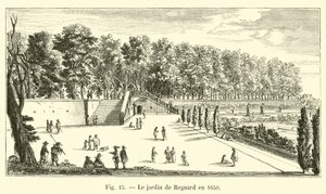 Der Garten von Regnard im Jahr 1650 von French School