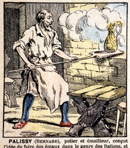 Der Töpfer und Emailleur Bernard Palissy - Epinal-Bild, hrsg. Pellerin von French School