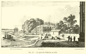 Der Quai der Tuilerien im Jahr 1650