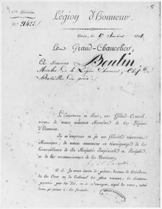 Verleihung der Ehrenlegion an Oberst du Genie Boutin, 17. Januar 1808