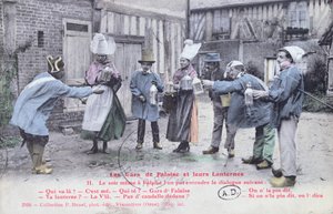 Les Gars de Falaise et leurs Lanternes, ca. 1910 (nach einem Foto)