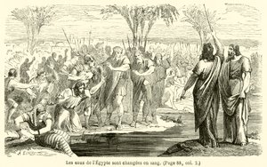 Die Wasser Ägyptens werden zu Blut von French School