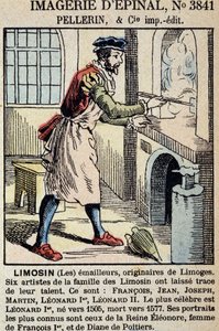 Die Emailleure von Limoges - Bild von Epinal, hrsg. Pellerin