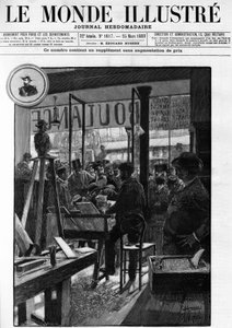 Die boulangistischen Demonstrationen in Paris, in „Le Monde illustré“ 1888 von French School