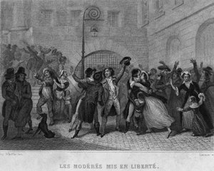 Les moderes mis en liberte - in „Revolution francaise“ von Thiers. 19. Jahrhundert von French School