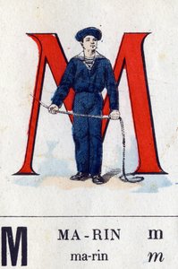 Buchstabe M wie Matrose. Militäralphabet