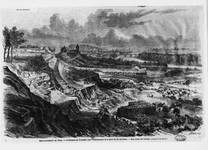 Einebnung des Chaillot-Hügels für den Bau des Platzes Roi de Rome, 1812-13