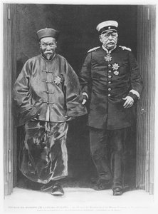 Li-Hung-Tchang auf Europareise 1896 mit Otto von Bismarck