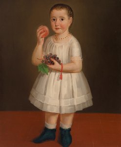 Kleines Mädchen mit Obst, ca. 1840 von French School