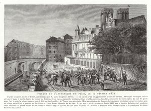 Plünderung des Palastes des Erzbischofs von Paris, 15. Februar 1831