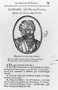 Lothar, Karolingischer König von Frankreich (Stich)
