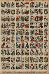 Lotterie von hundert Themen