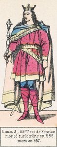 Ludwig V., 35. König von Frankreich, bestieg den Thron 986, gestorben 987