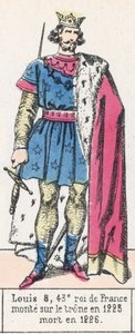 Ludwig VIII., 43. König von Frankreich, bestieg den Thron 1223, gestorben 1226