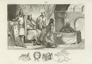 Ludwig II., König von Italien und Heiliger Römischer Kaiser von French School