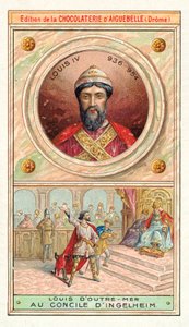 Ludwig IV. von Frankreich beim Konzil von Ingelheim, 948 von French School