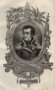 Louis Marie Maximilien de Caffarelli du Falga, französischer General während der Französischen Revolution - Gravur in „New National Encyclopedia“ von Maurice La Charest - 1870.