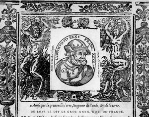 Ludwig VI. der Dicke - in "Porträts der Könige von Frankreich" von French School