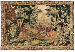 Mythologische Tapisserie von Louis XIV, Gobelins oder Beauvais