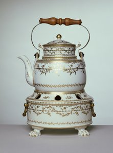 Louis XVI Porzellankessel und Ständer, hergestellt in Paris, ca. 1775-91