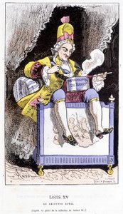 Ludwig XV. - in „Tintamarresque Geschichte Frankreichs“ von Touchatout von French School