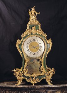 Louis XV Stil Uhr mit einem chinesischen Mann (Ormolu)