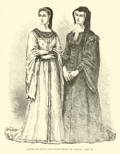 Louise von Savoyen und Margarete von Valois von French School