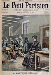 Die Giftmischerin von Marseille: Mme Massot im Gefängnis der Prèsentines - Titelbild in „Le Petit Parisien“ 27/12/1903 (Gravur)