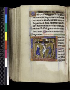 Kreuzigung, aus dem Psalter und Stundenbuch der Isabella von Frankreich, Paris, ca. 1265-70