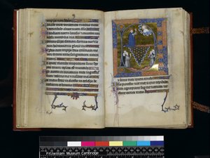 David betet zu Gott, aus dem Psalter und Stundenbuch der Isabella von Frankreich, Paris, um 1265-70