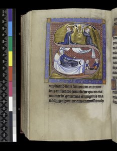 Gebete, Predigten und Lektionen für die Geburt der Jungfrau, aus dem Psalter und Stundenbuch der Isabella von Frankreich, Paris, um 1265-70