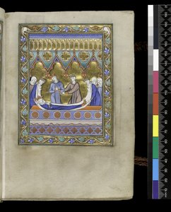 Davids Begräbnis, aus dem Psalter und Stundenbuch von Isabella von Frankreich, Paris, ca. 1265-70 von French School