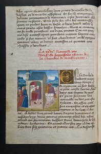 Seite aus Cent Nouvelles Nouvelles, ca. 1461-62 von French School