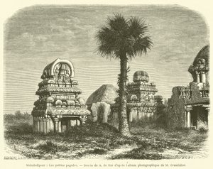 Mahabalipuram, die kleinen Pagoden
