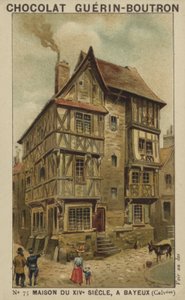 Haus aus dem 14. Jahrhundert in Bayeux, Calvados von French School