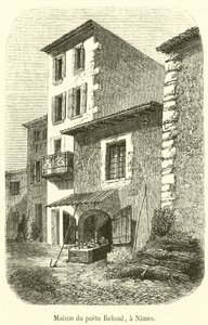 Haus des Dichters Reboul in Nîmes (Gravur)