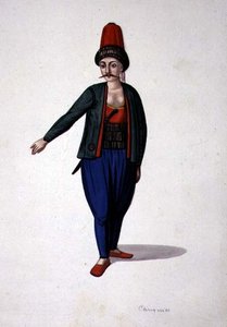 Mann mit Dolch, Osmanische Zeit, drittes Viertel des 18. Jahrhunderts