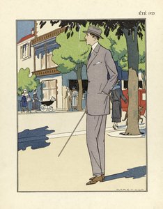 Männeranzug, von Marc-Luc, veröffentlicht 1923 von French School