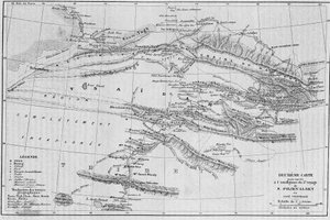 Karte von Tibet und Zentralasien von der Reise von Herrn Prjevalsky - in „Die Weltreise“ von French School