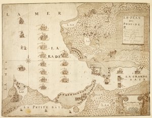 Karte des Hafens von Placentia, Kanada von French School