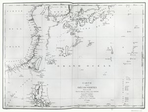 Karte des Südchinesischen Meeres, aus dem Reisebericht von La Perouse von French School