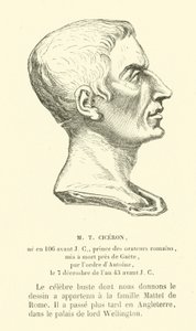 Marcus Tullius Cicero, römischer Politiker, Redner und Philosoph von French School