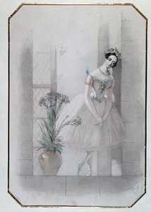 Marie Taglioni in „La Sylphide“, Italienische Oper