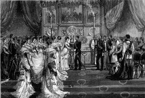 Hochzeit von Prinz Arthur von Connaught und Strathearn (1850-1942) und Prinzessin Margaret von Preußen (1860-1917) von French School