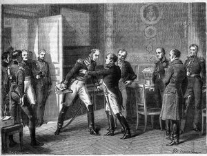 Marschall Michel Ney wechselt die Seiten und schließt sich Napoleon am 14. März 1815 an