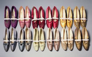 Mary Chamberlains Schuhe, 1890er Jahre von French School