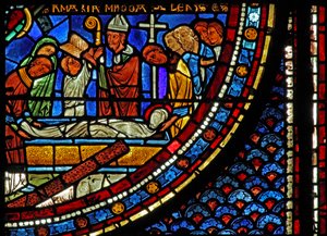 Maria-Magdalena-Fenster: Die Beisetzung von Maria Magdalena von French School
