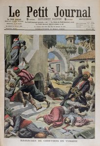 Massaker an Christen in der Türkei, Titelillustration aus Le Petit Journal, 2. Mai 1909